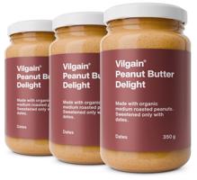 Vilgain Arašídové máslo delight BIO –  3× s javorovým sirupem 350 g