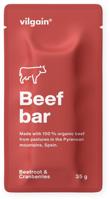 Vilgain Beef Bar BIO – brusinky s řepou 35 g