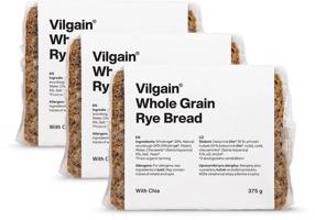 Vilgain Celozrnný žitný chléb BIO –  3× s chia semínky 375 g