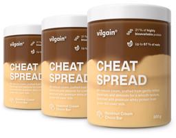 Vilgain Cheat Spread –  3× Lískooříškový krém s čokoládou 300 g