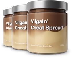 Vilgain Cheat Spread –  3× Lískooříškový krém s čokoládou 350 g