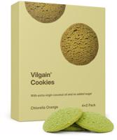Vilgain Cookies BIO – chlorella a pomeranč 135 g (4 x 2 sušenky)