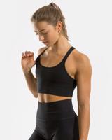 Vilgain Cotton Racer Back Bra – M jet black