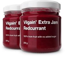 Vilgain Extra džem –  2× červený rybíz bez přidaného cukru 200 g