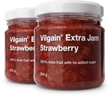 Vilgain Extra džem –  2× jahoda bez přidaného cukru 200 g