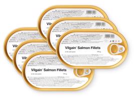 Vilgain Filety z lososa ve vlastní šťávě –  6× 170 g