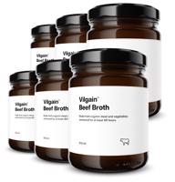 Vilgain Hovězí vývar bez soli BIO –  6× 515 ml