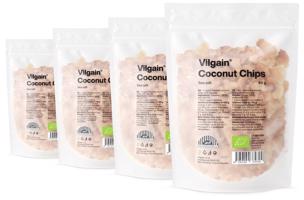 Vilgain Kokosové chipsy BIO –  4× mořská sůl 40 g