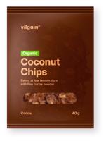 Vilgain Kokosové chipsy BIO –  6× kakao 40 g