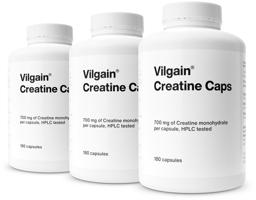 Vilgain Kreatin –  3× bez příchutě 180 kapslí