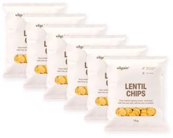 Vilgain Luštěninové chipsy BIO –  6× čočkové 70 g