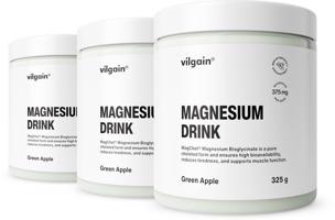 Vilgain Magnesium Drink –  3× zelené jablko 325 g