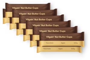 Vilgain Nut Butter Cups BIO –  12× arašídové máslo 39 g (3 x 13 g)