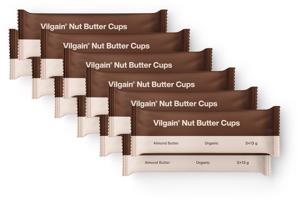 Vilgain Nut Butter Cups BIO –  12× mandlové máslo 39 g (3 x 13 g)