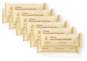 Vilgain Plant Protein Candy Bar –  15× arašídové máslo 45 g