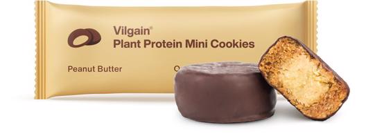 Vilgain Plant Protein Mini Cookies BIO – arašídové máslo 50 g (2 x 25 g)