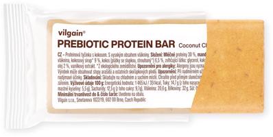 Vilgain Prebiotic Protein Bar – Coconut Cloud 55 g