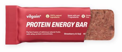 Vilgain Protein Energy Bar – Jahoda a goji 40 g