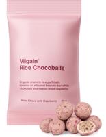 Vilgain Rice Chocoballs BIO – Bílá čokoláda s malinou 50 g