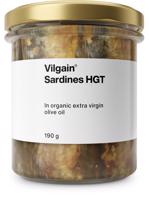 Vilgain Sardinky v bio extra panenském olivovém oleji – 190 g