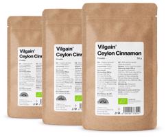Vilgain Skořice cejlonská BIO –  3× mletá