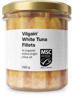Vilgain Tuňák bílý filety v bio extra panenském olivovém oleji – 200 g