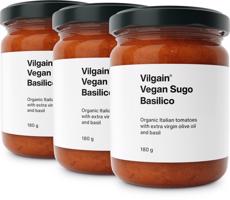 Vilgain Vegan Sugo BIO –  3× s bazalkou 180 g